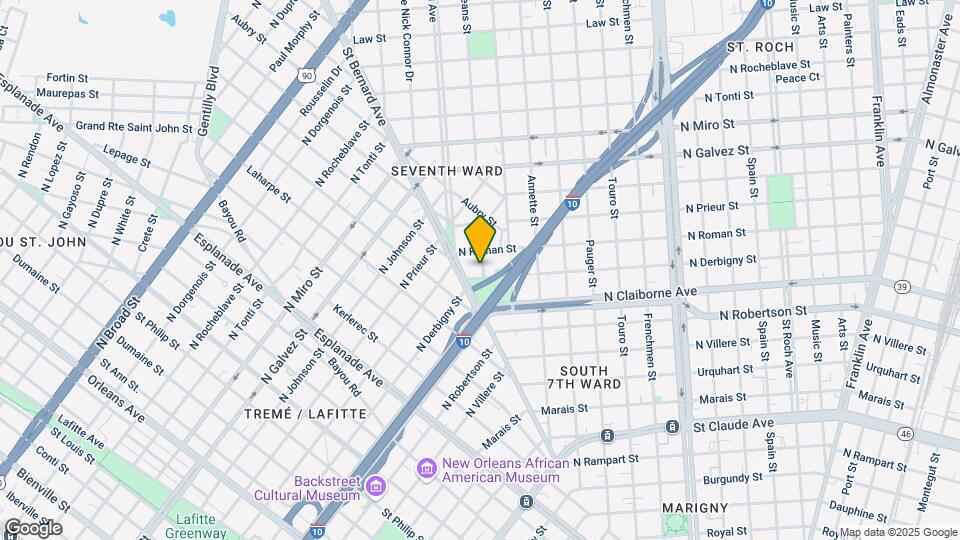 1710 New Orleans St Map and Location Details