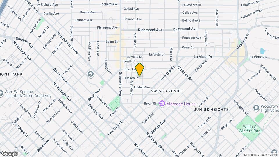 5804 Hudson St Map and Location Details