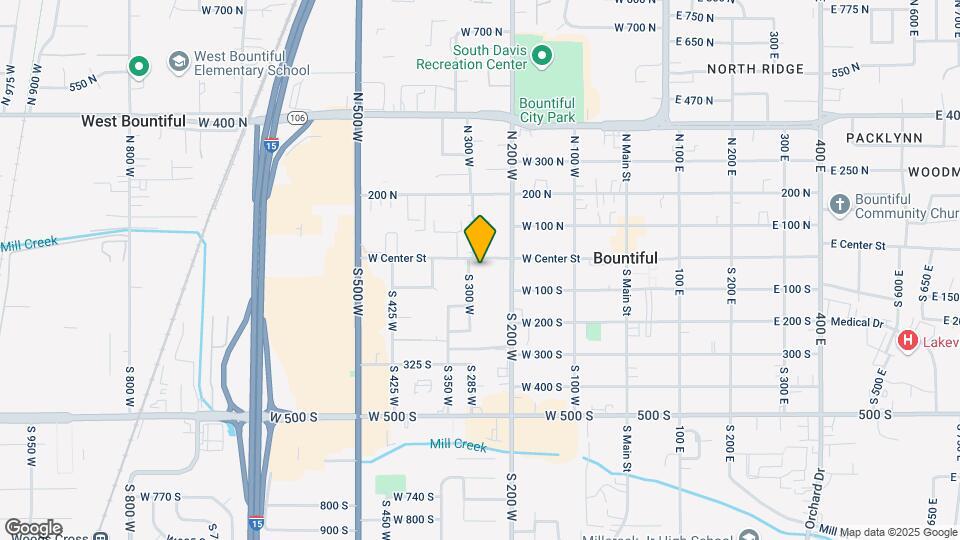 285 W Center St Map and Location Details