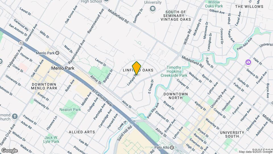 361 Linfield Dr Map and Location Details