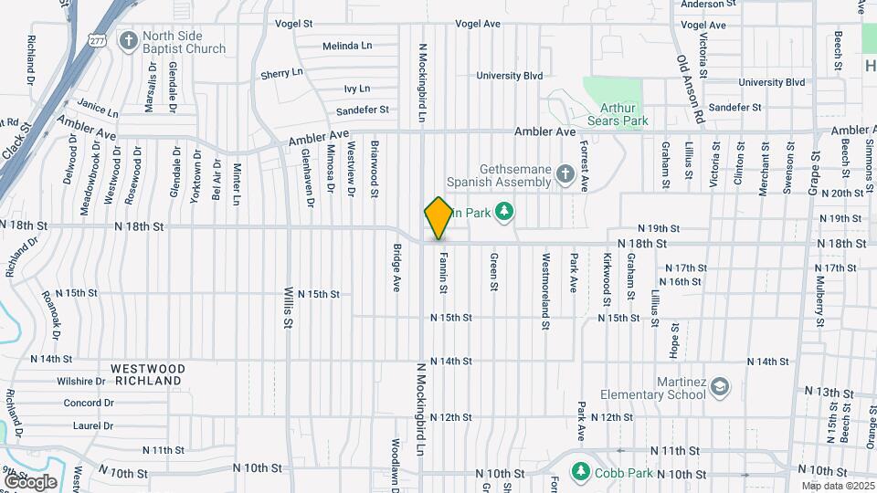 1734 Fannin St Map and Location Details
