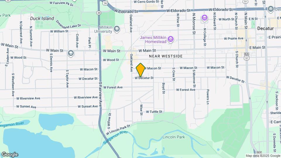 1061 W Decatur St Map and Location Details