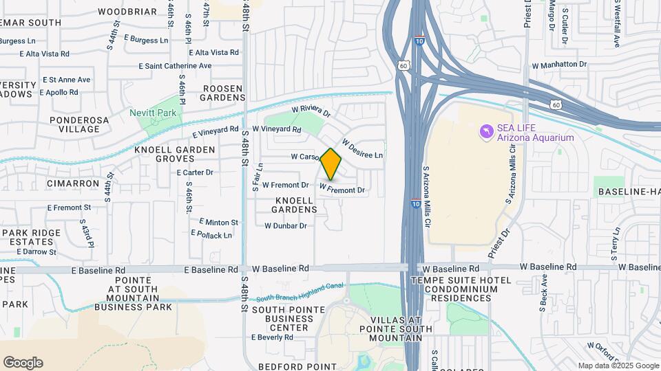 2306 W Fremont Dr Map and Location Details