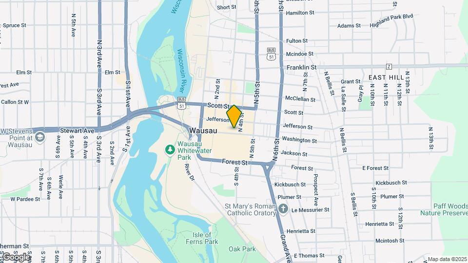 316 Washington St Map and Location Details