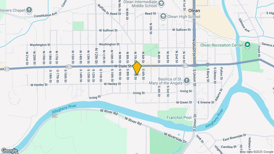 125 S 7th St, Unit 1 Map and Location Details