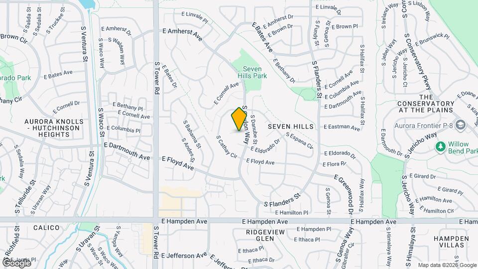 19064 E Eastman Ave Map and Location Details