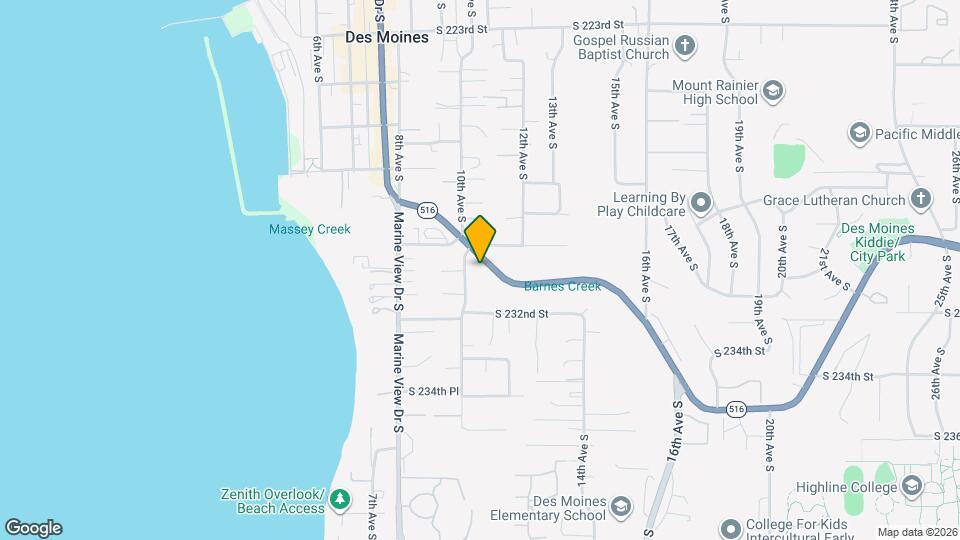1011 Kent Des Moines Rd Map and Location Details