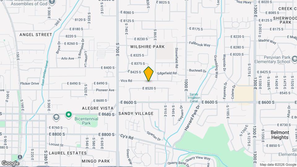860 Vics Rd Map and Location Details