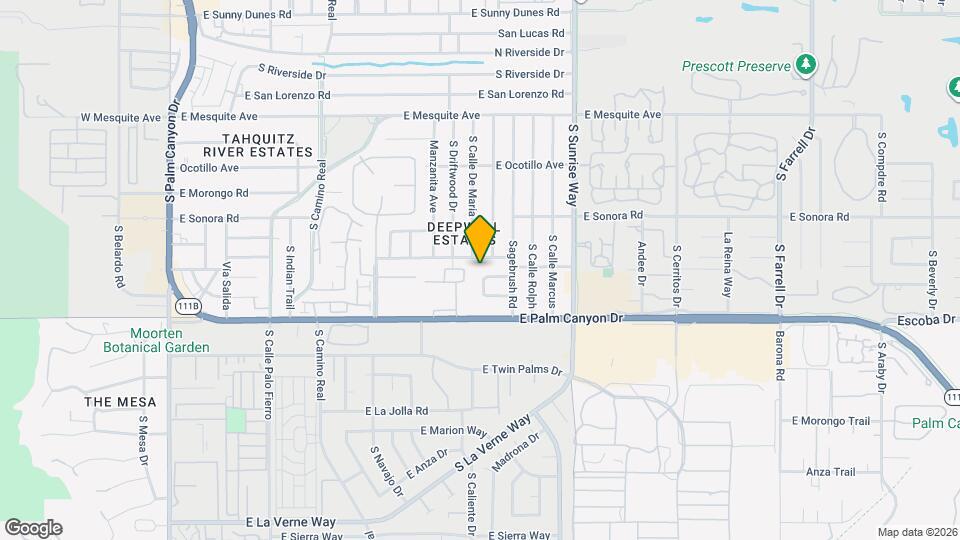 1600 Palm Tree Dr Map and Location Details
