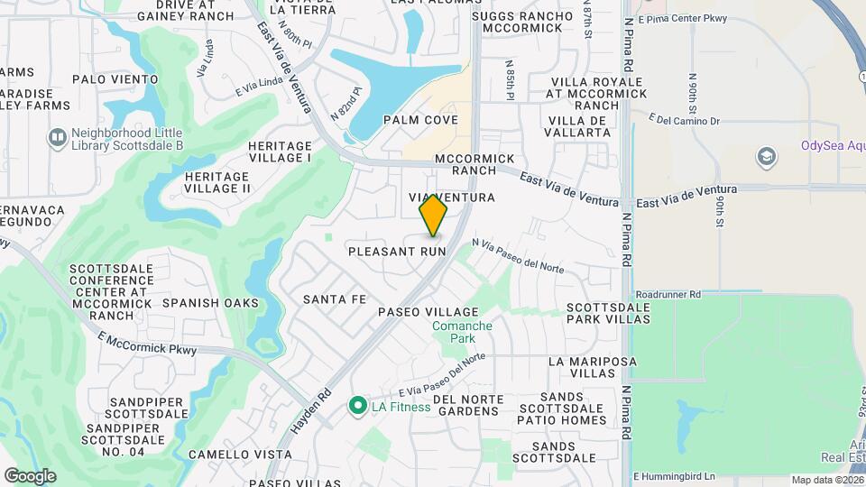 7599 E Pleasant Run Map and Location Details