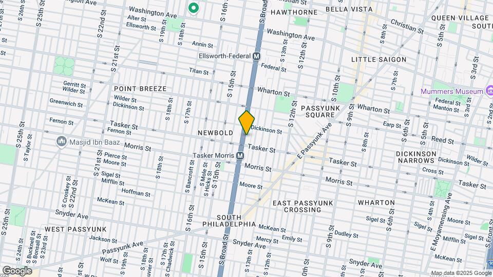 1529 S Broad St Map and Location Details