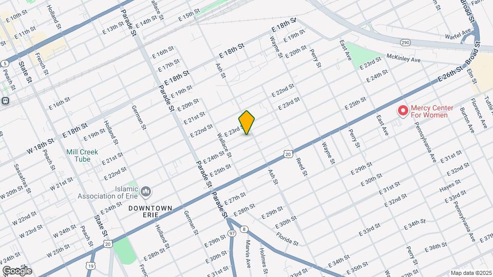 544 E 24th St Map and Location Details