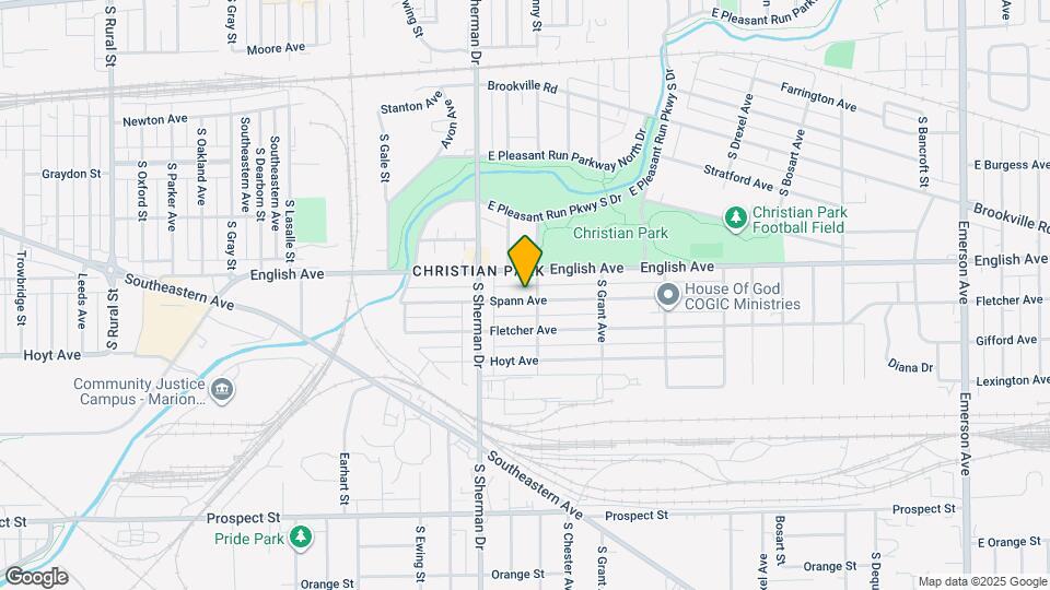 3848 Spann Ave Map and Location Details