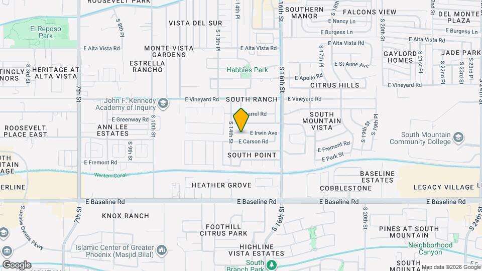 1417 E Irwin Ave Mapa y Detalles de la Ubicación