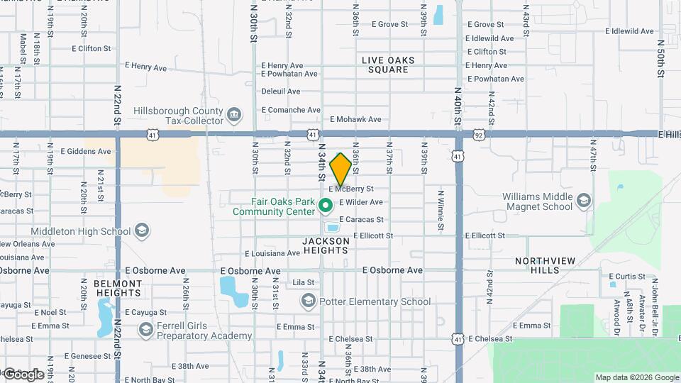 3501 E McBerry St Map and Location Details