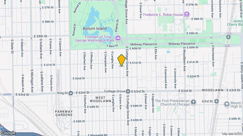 6121 S Evans Ave Map and Location Details