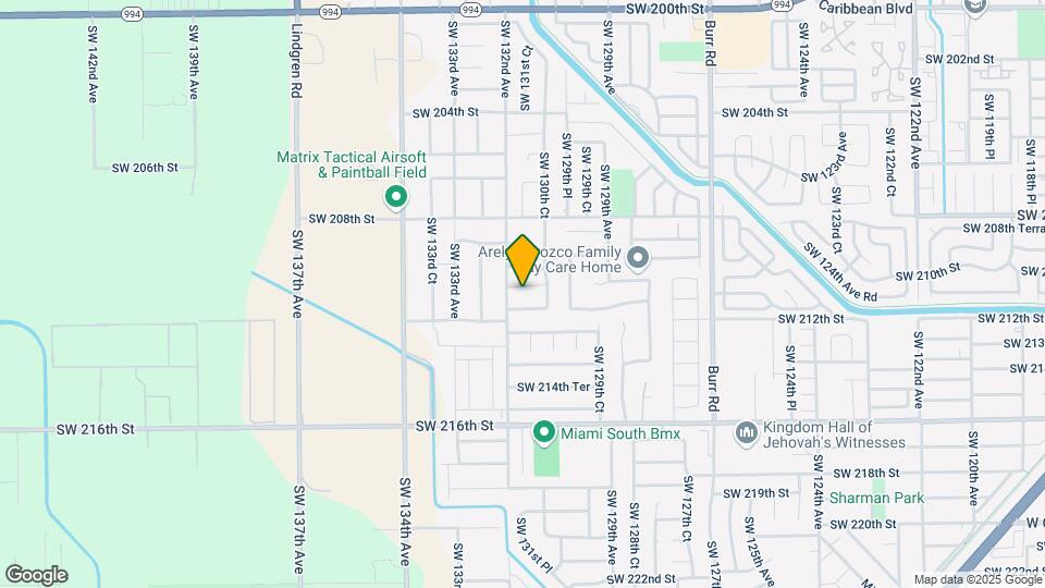 13110 SW 210th Ter Map and Location Details