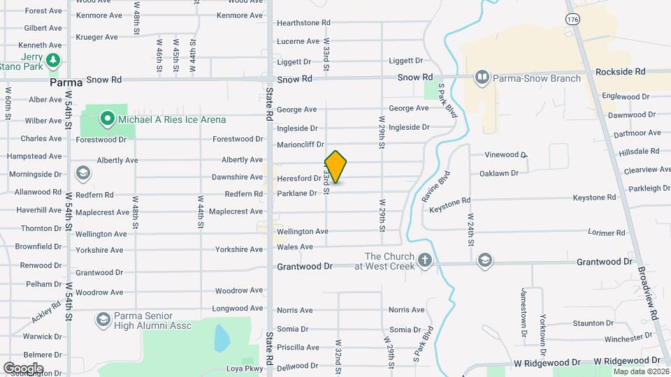3202 Parklane Dr Map and Location Details
