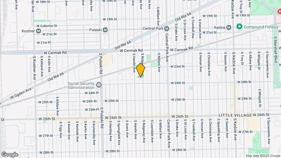 2344 S Ridgeway Ave Mapa y Detalles de la Ubicación