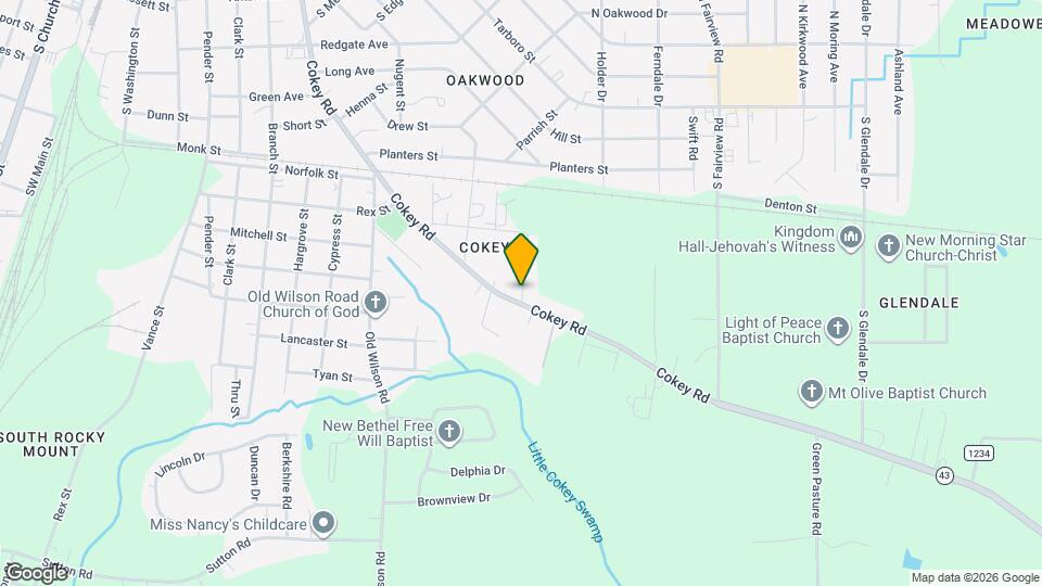 1417 Cokey Rd Map and Location Details