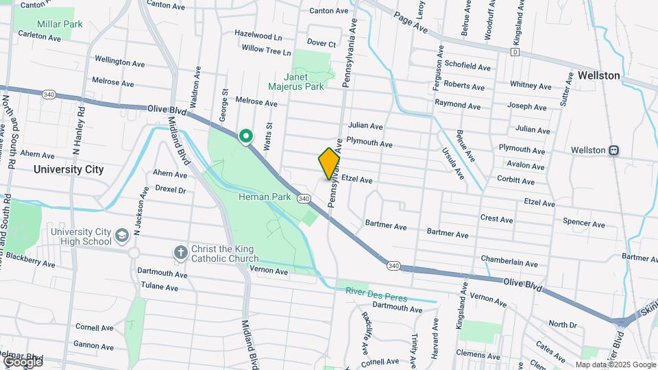 1089 Pennsylvania Ave Map and Location Details