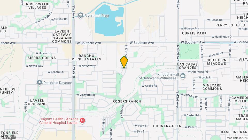 6405 S 47th Dr Map and Location Details