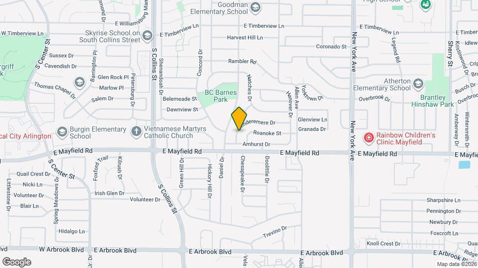 3301 Winderemere Dr Map and Location Details