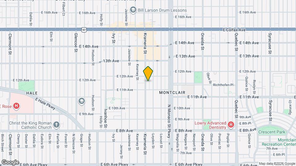 1136 Krameria St Mapa y Detalles de la Ubicación