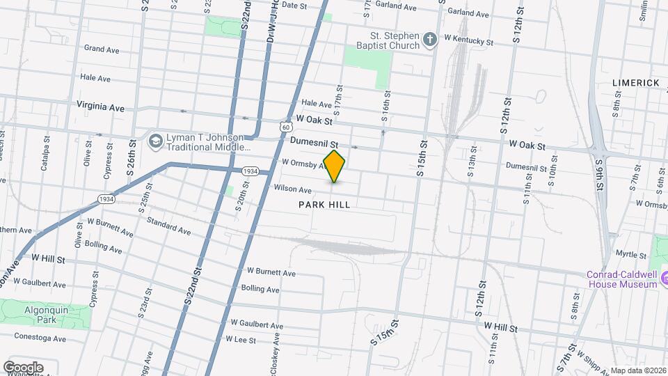 1721 Wilson Ave Map and Location Details