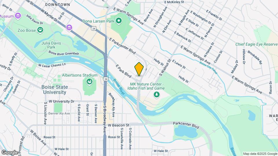 900 E Park Blvd Map and Location Details