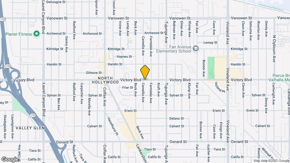 6354 Camellia Ave Map and Location Details