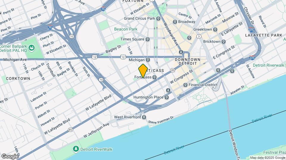 525 W Lafayette Blvd, Unit 20A Map and Location Details