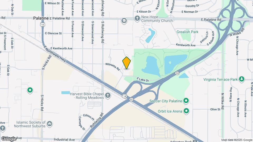 950 E Wilmette Rd, Unit 215 Map and Location Details