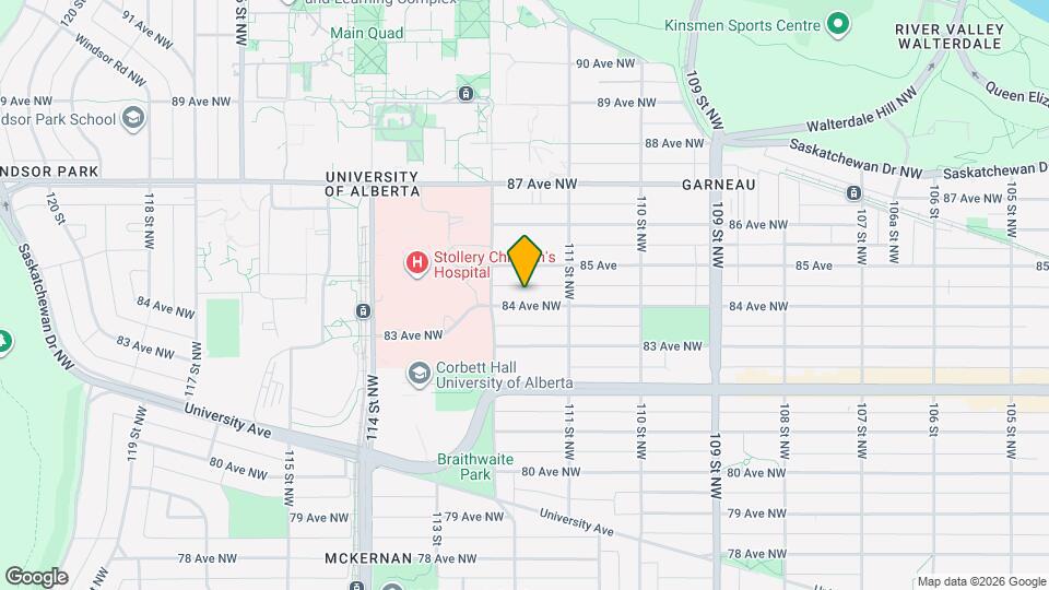 11148 84 Av NW Map and Location Details