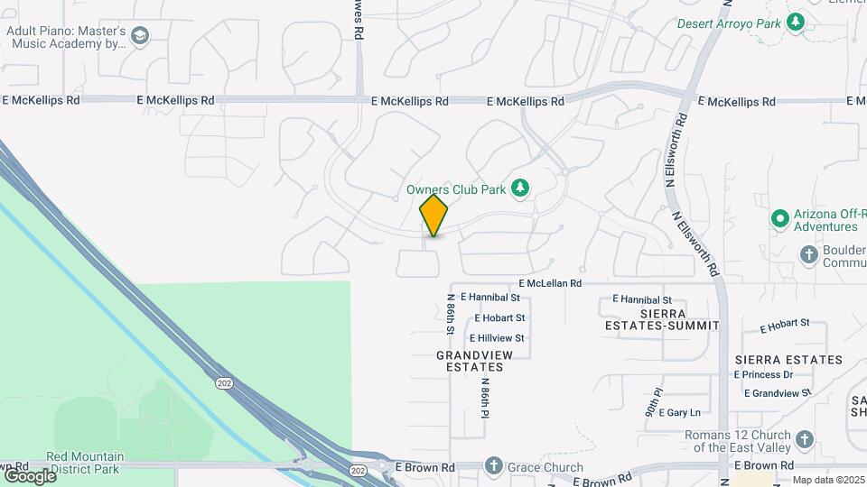8542 E Indigo St Map and Location Details