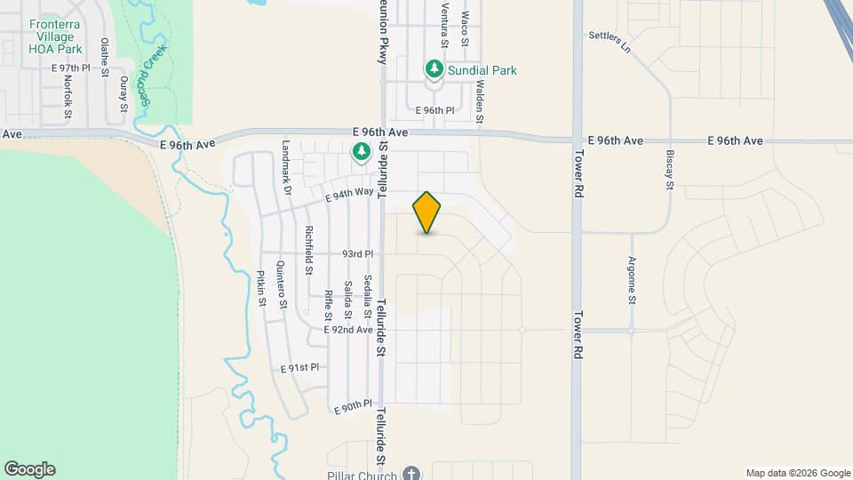 17860 E 94th Ave Mapa y Detalles de la Ubicación