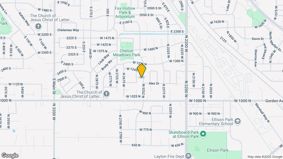 1149 N 2525 W Map and Location Details