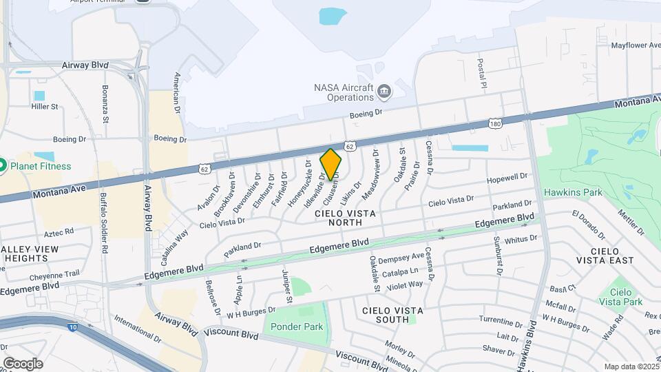 1405 Clausen Dr Map and Location Details