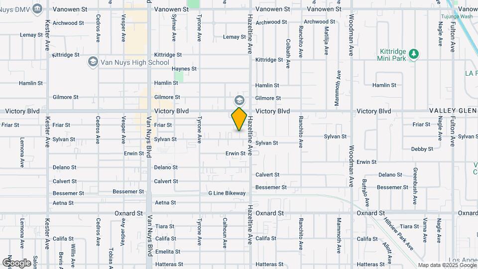 14125 Sylvan St Mapa y Detalles de la Ubicación