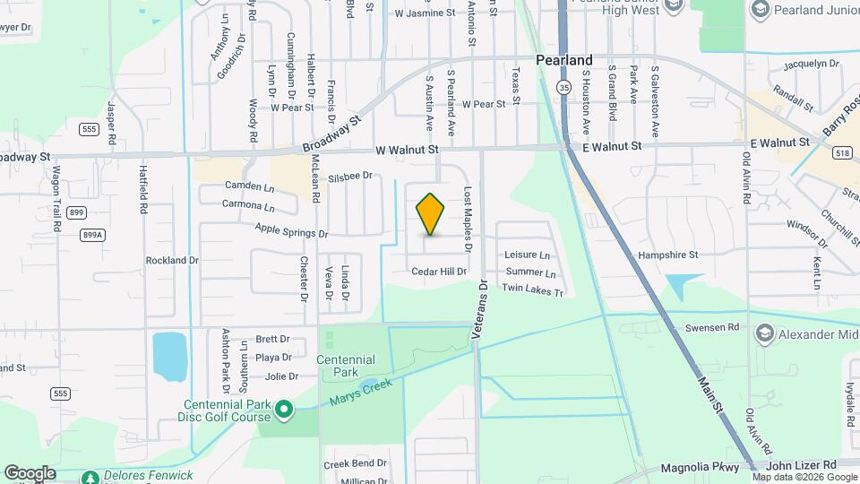 4614 Brazos Bend Dr Map and Location Details