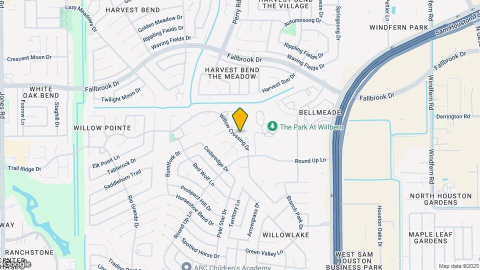 9502 Willow Crossing Dr Map and Location Details