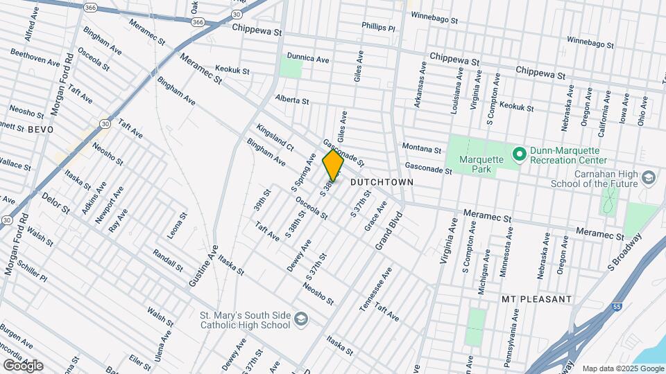 4238 S 38th St Map and Location Details