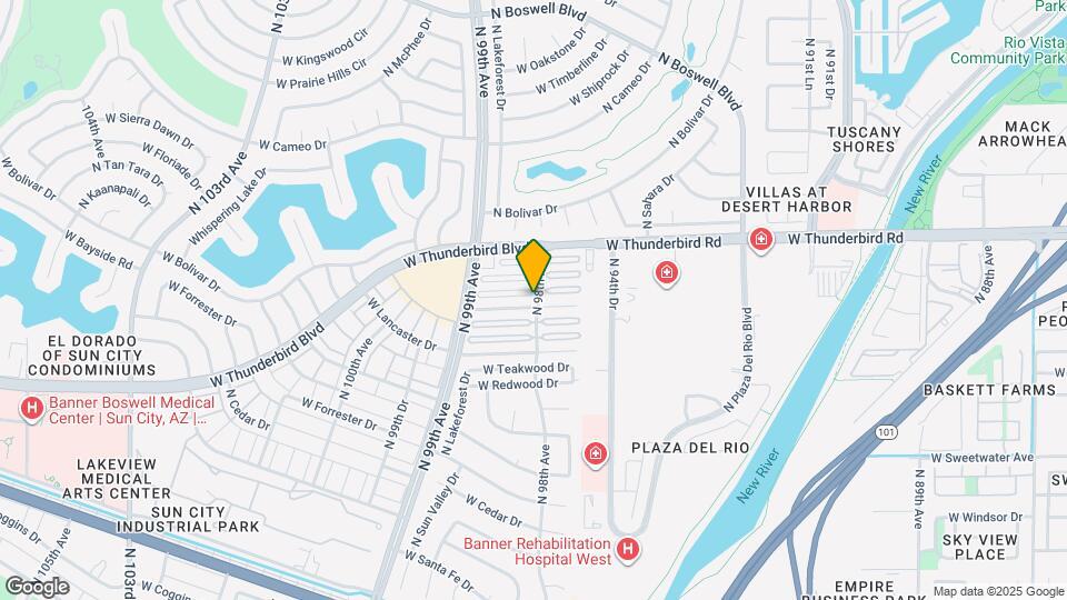 13608 N 98th Ave Map and Location Details