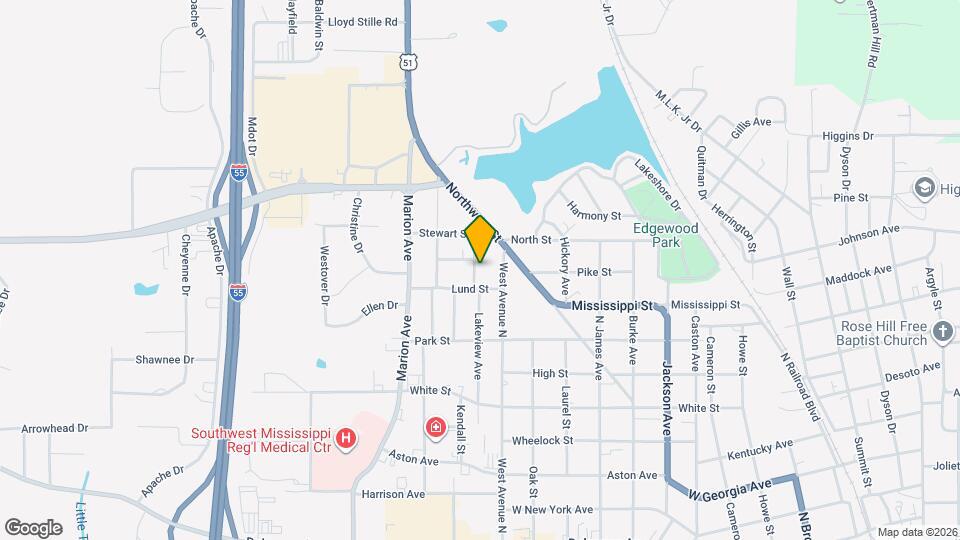 606 Lakeview Ave Map and Location Details