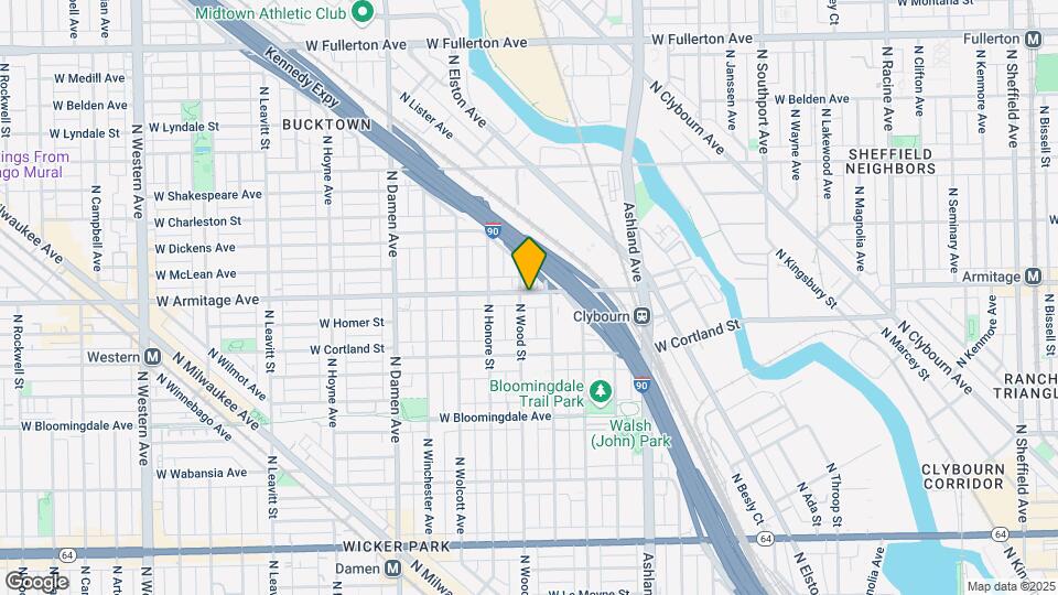1765 W Armitage Ave Map and Location Details