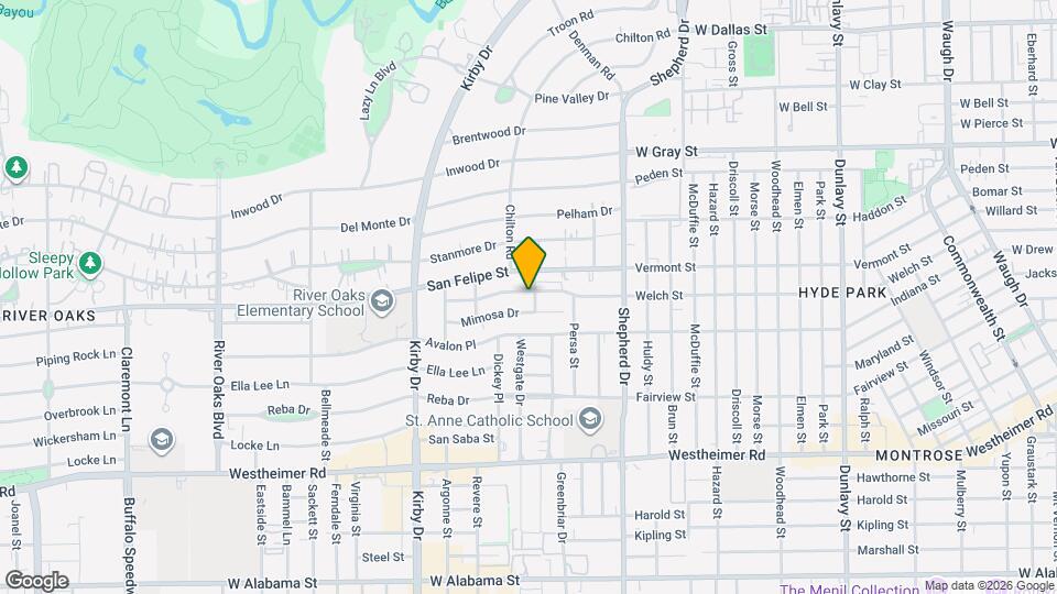 2221 Welch St Map and Location Details