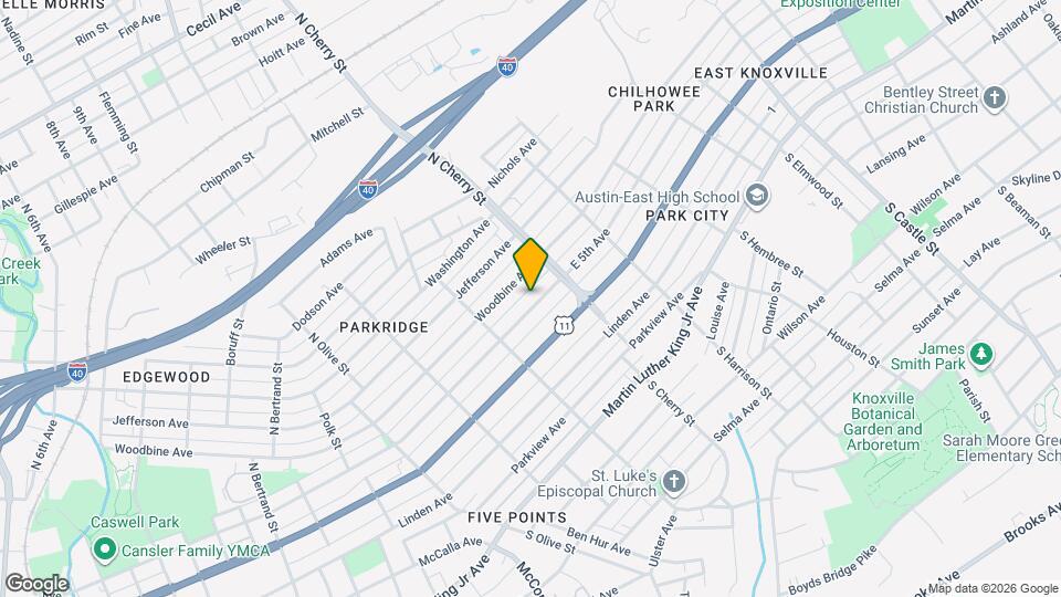 2543 E 5th Ave Map and Location Details