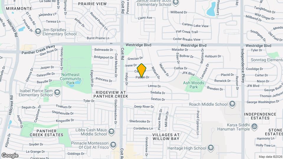 10821 Patton Dr Map and Location Details