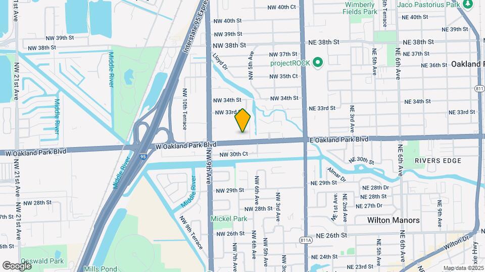 649 W Oakland Park Blvd Map and Location Details