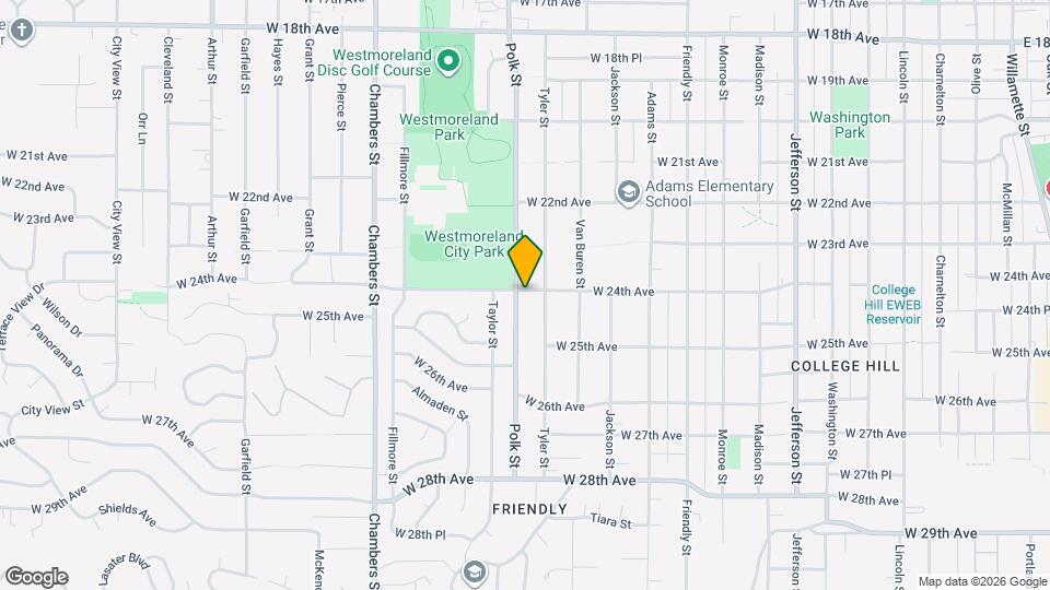 1280-1290 W 24th Ave Map and Location Details